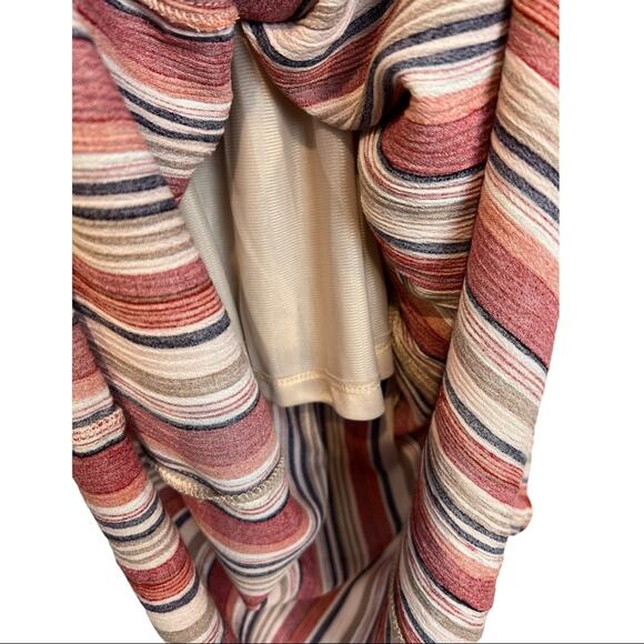 THML Embroidered Striped Maxi Dress Sz M - Picture 11 of 15